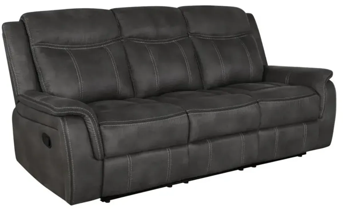 Lawrence Upholstered Tufted Back Motion Sofa