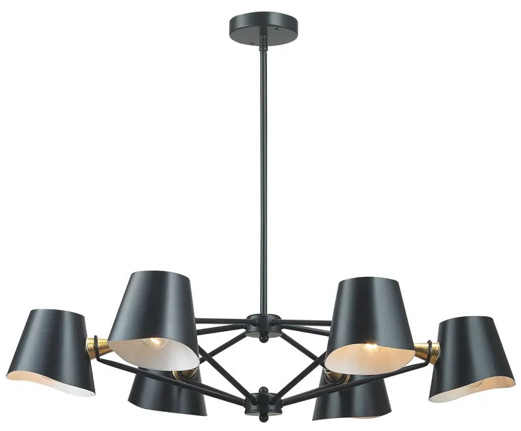 Webre 34" Wide 6-Light Chandelier 