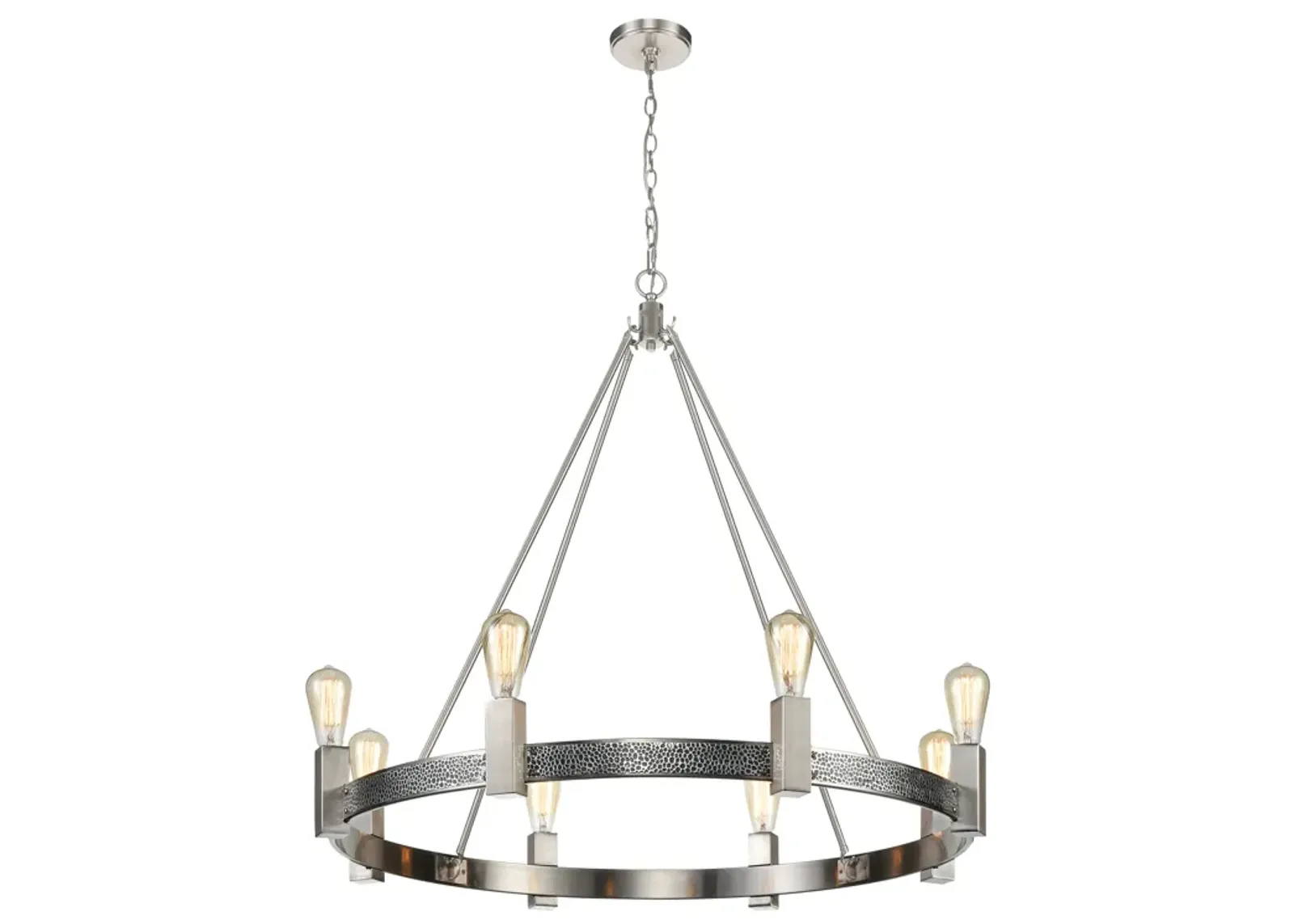 Impression 36.25" Wide 8-Light Chandelier - Silver