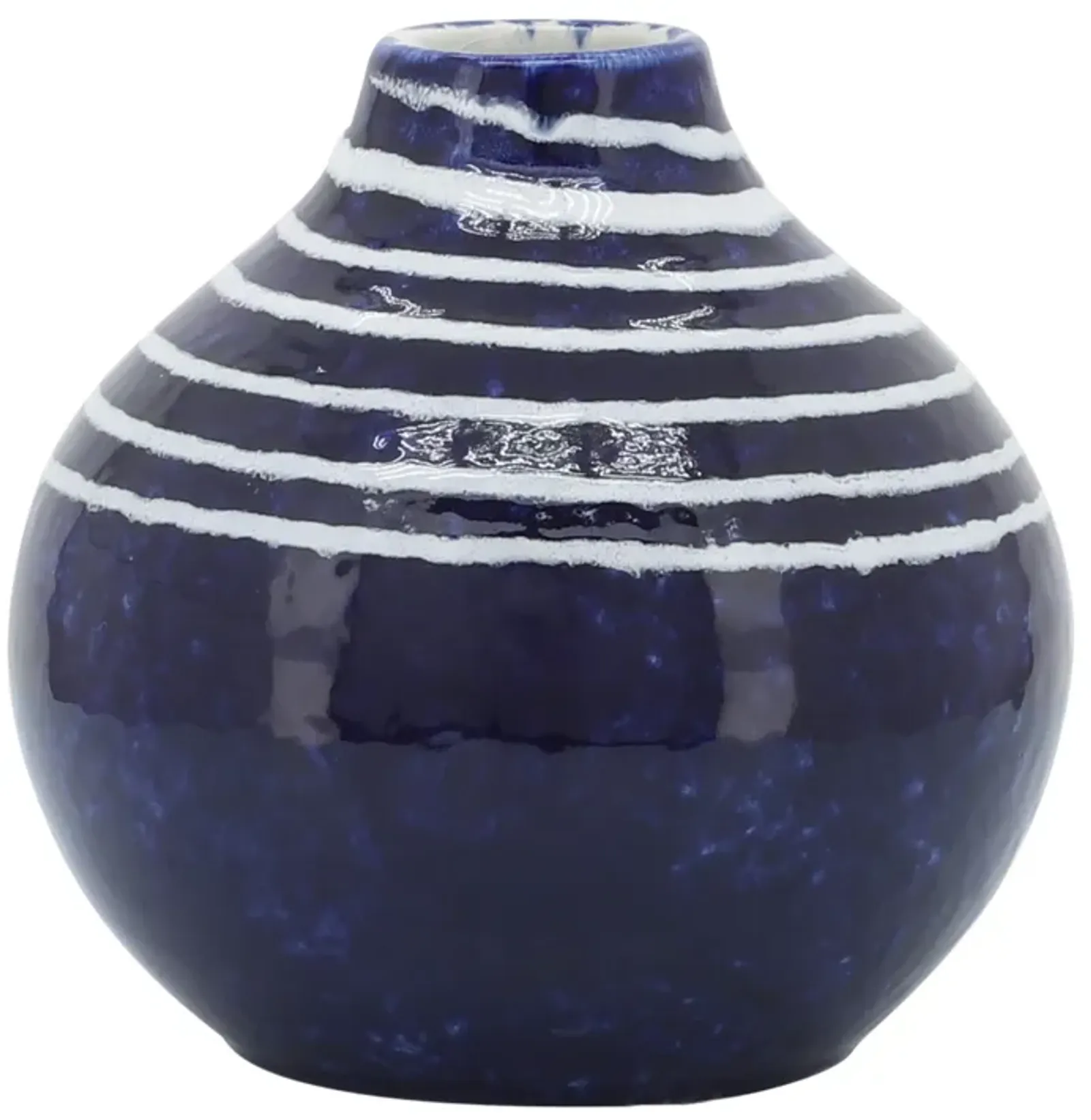 Ceramic, 5"h Primeval Vase, Blue