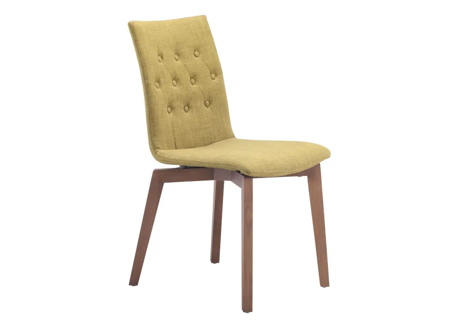 Orebro Dining Chair (Set of 2) Pea Green