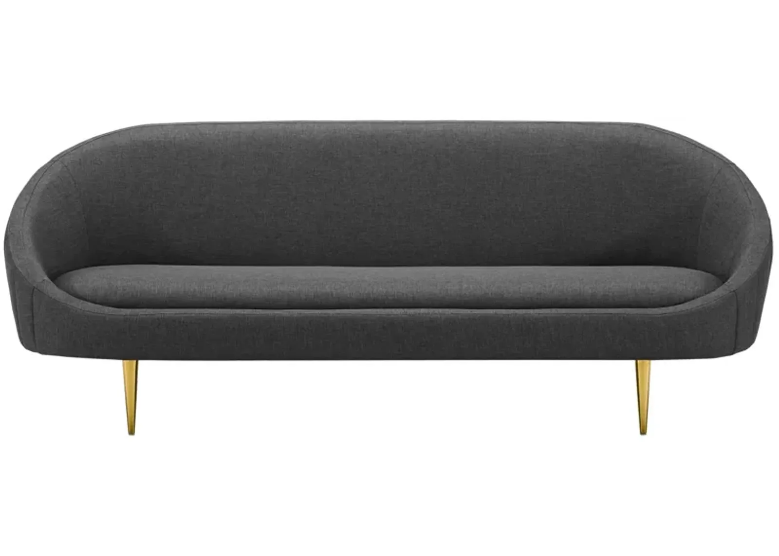 Sublime Vertical Curve Back Fabric Sofa