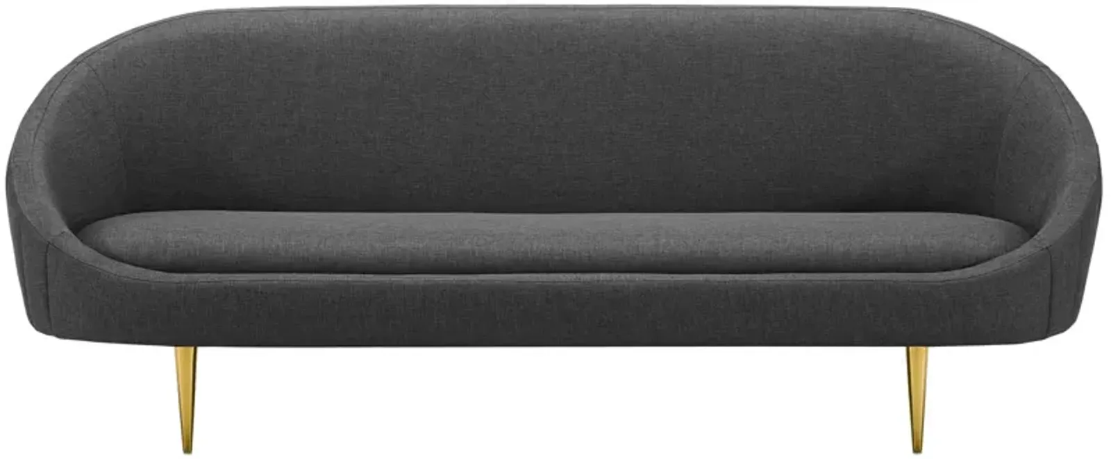 Sublime Vertical Curve Back Fabric Sofa