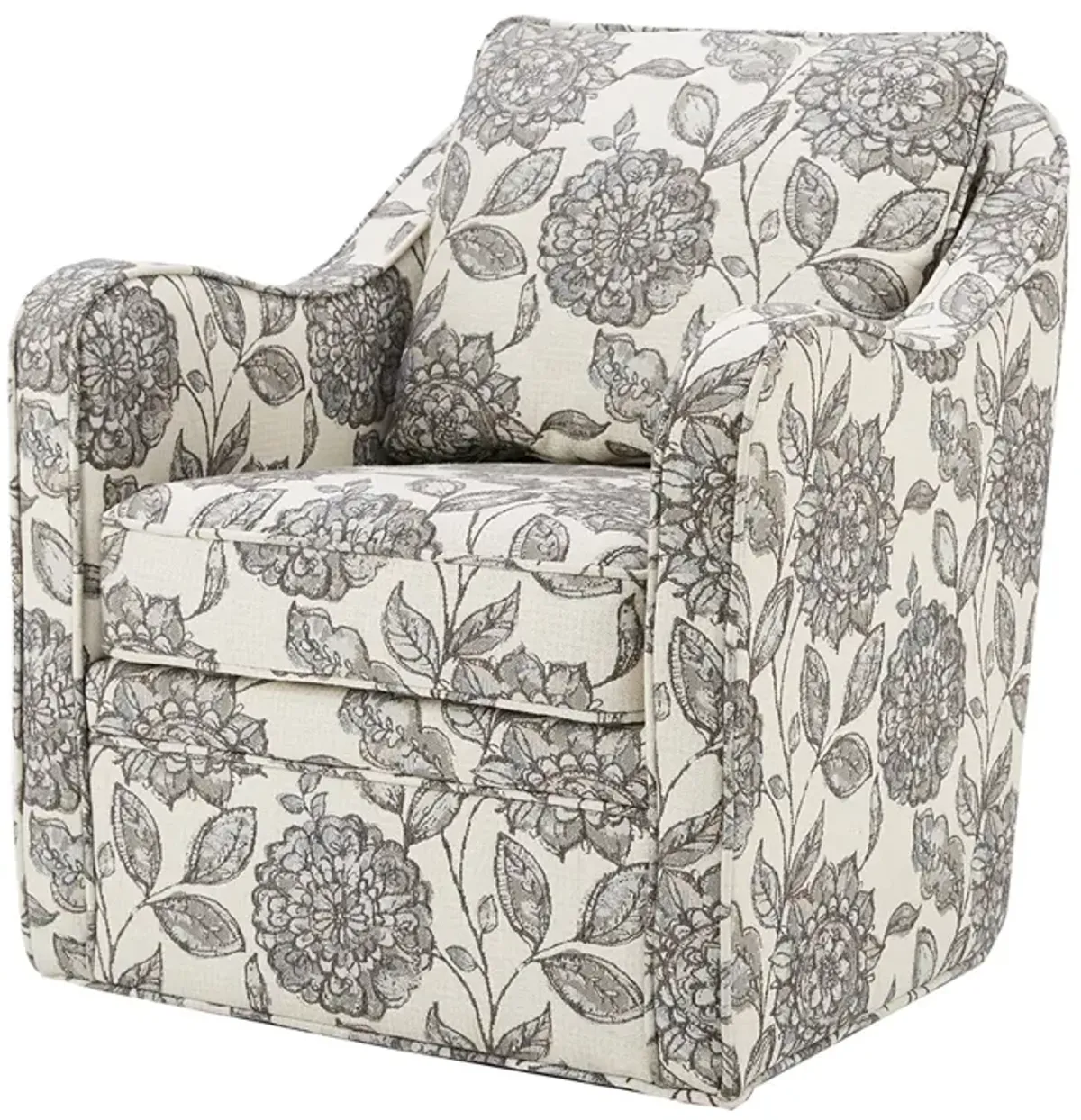 Madison Park Brianne Multi Wide Seat Swivel Arm Chair