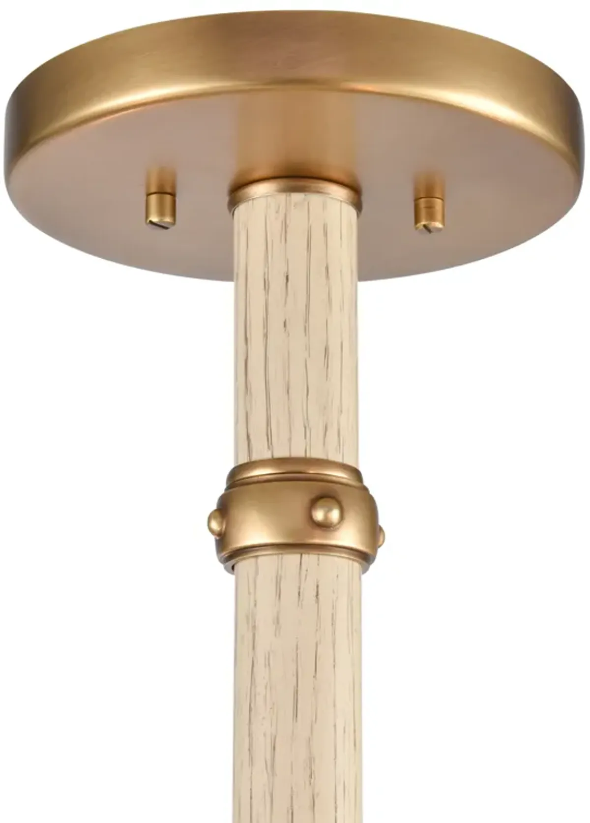 Neville 20'' Wide 4-Light Semi Flush Mount - Natural Brass