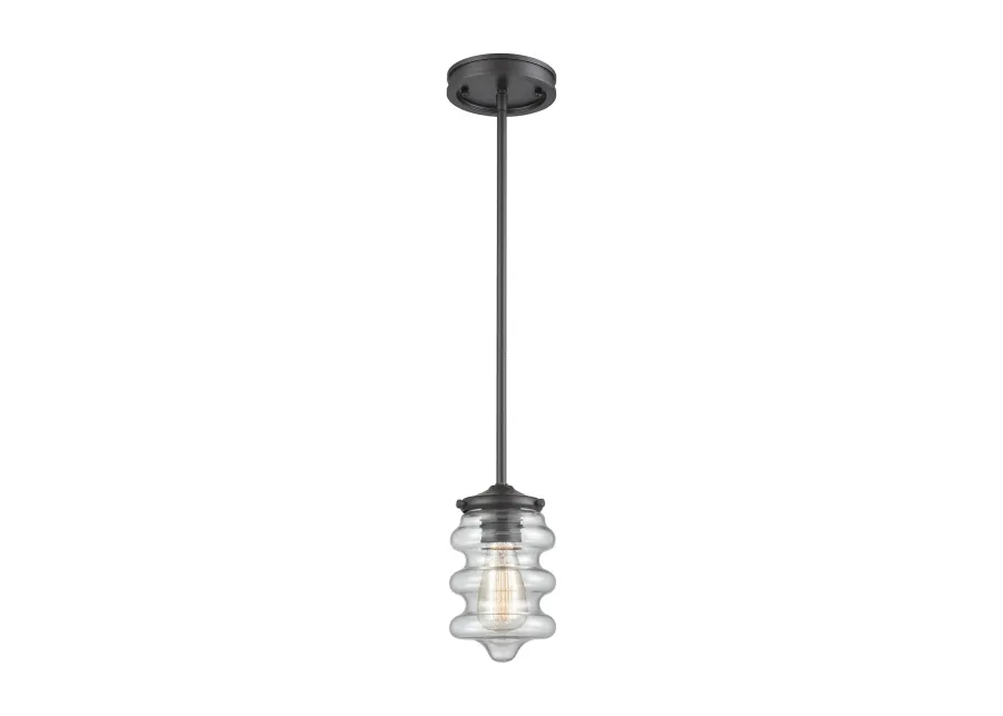 Synchronis 5" Wide 1-Light Mini Pendant - Oil Rubbed Bronze