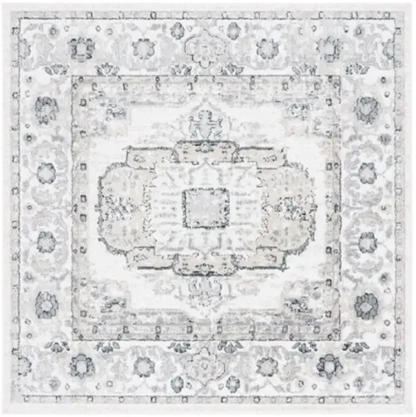 LAYLA 111 Grey 6'-7' X 6'-7' Square Square Rug