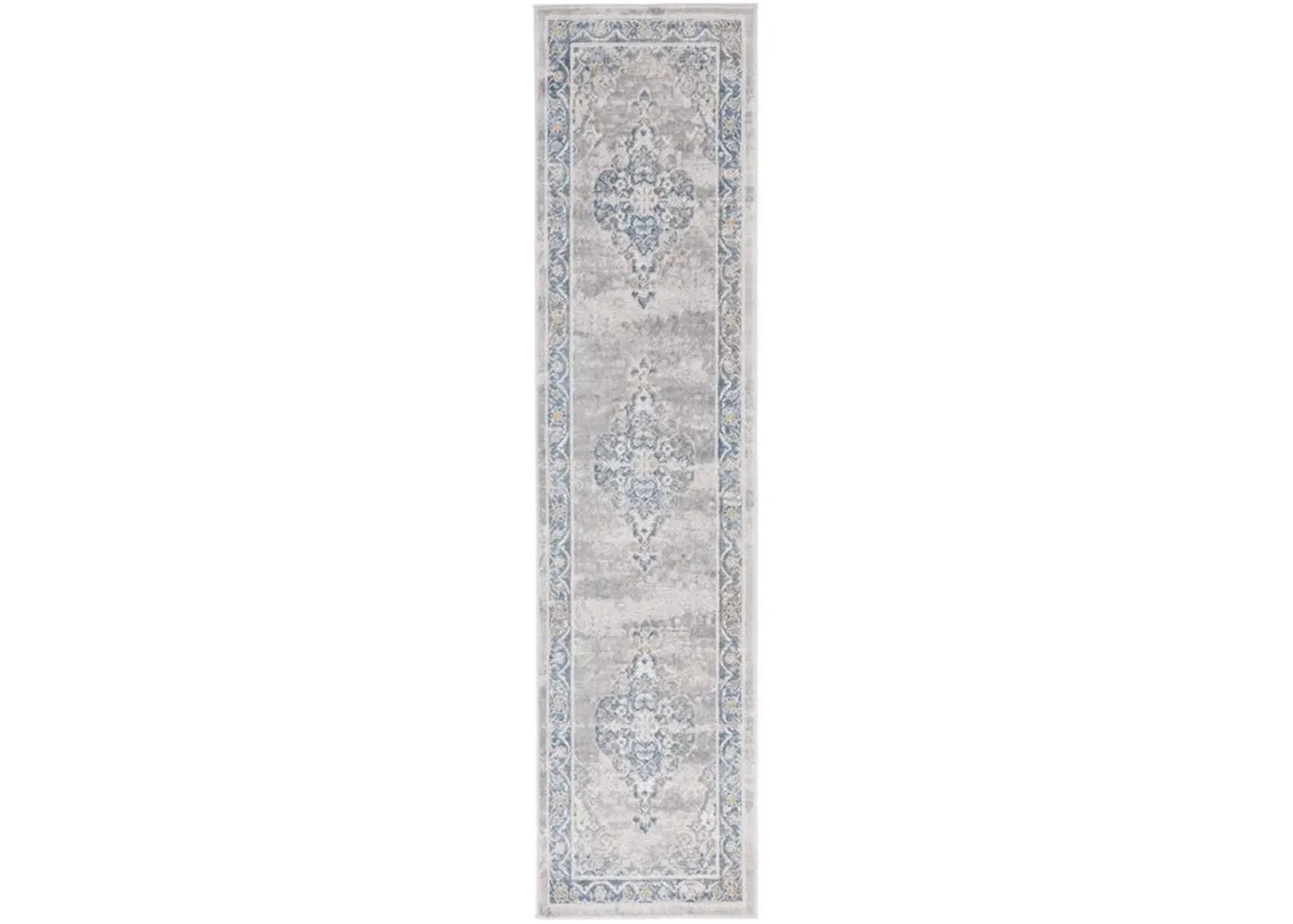 PALMA 362 Grey 2'-2' X 9' Runner Rug