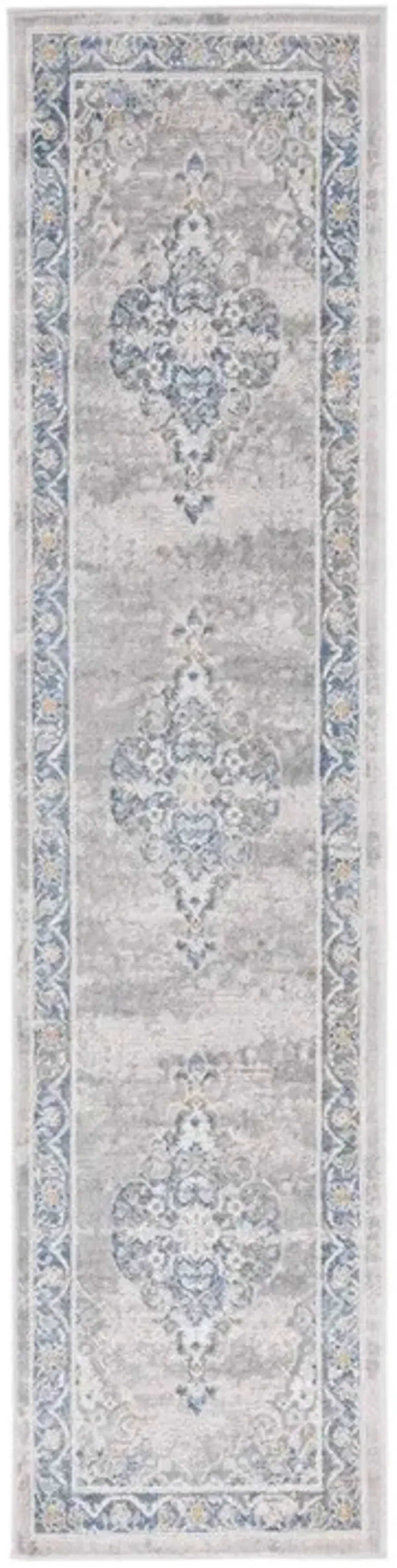 PALMA 362 Grey 2'-2' X 9' Runner Rug