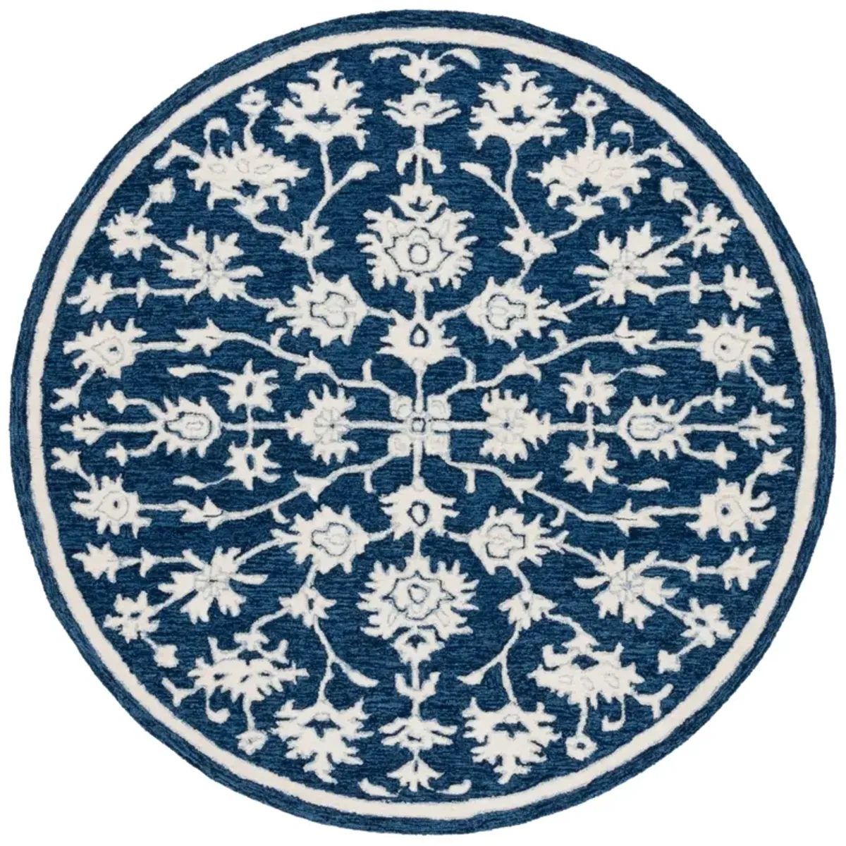 EBONY 134 NAVY  6' x 6' Round Round Rug