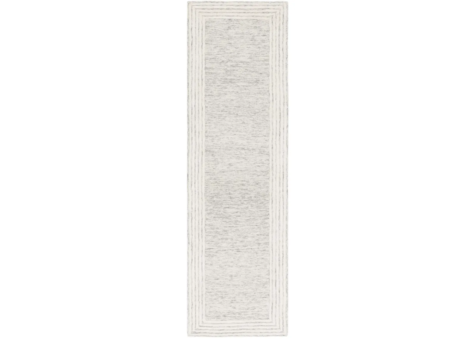 ABSTRACT 464 GREY  2'-3' x 8' Runner Rug