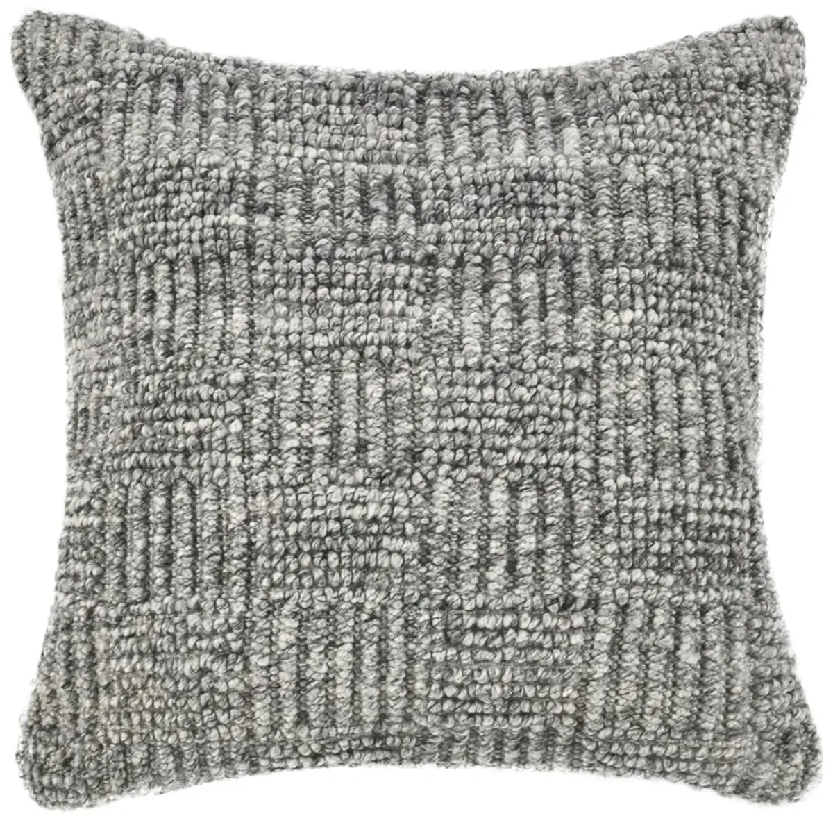 Shades 22" Recycled Fabric Fabric Throw Pillow, Gray