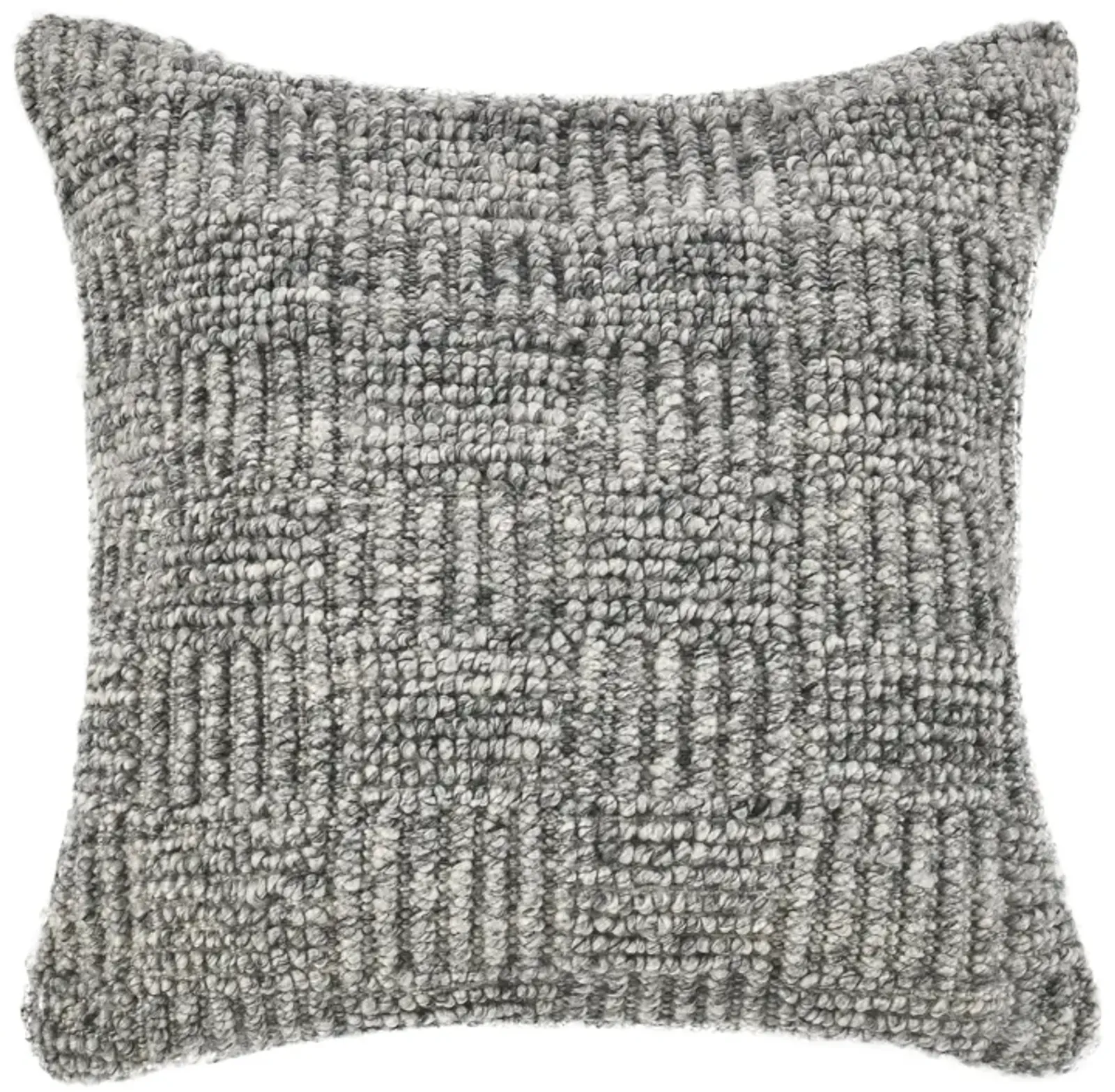 Shades 22" Recycled Fabric Fabric Throw Pillow, Gray