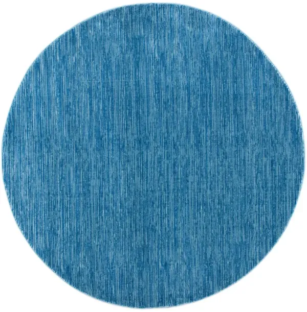 VISION 606 BLUE 5' x 5' Round Round Rug
