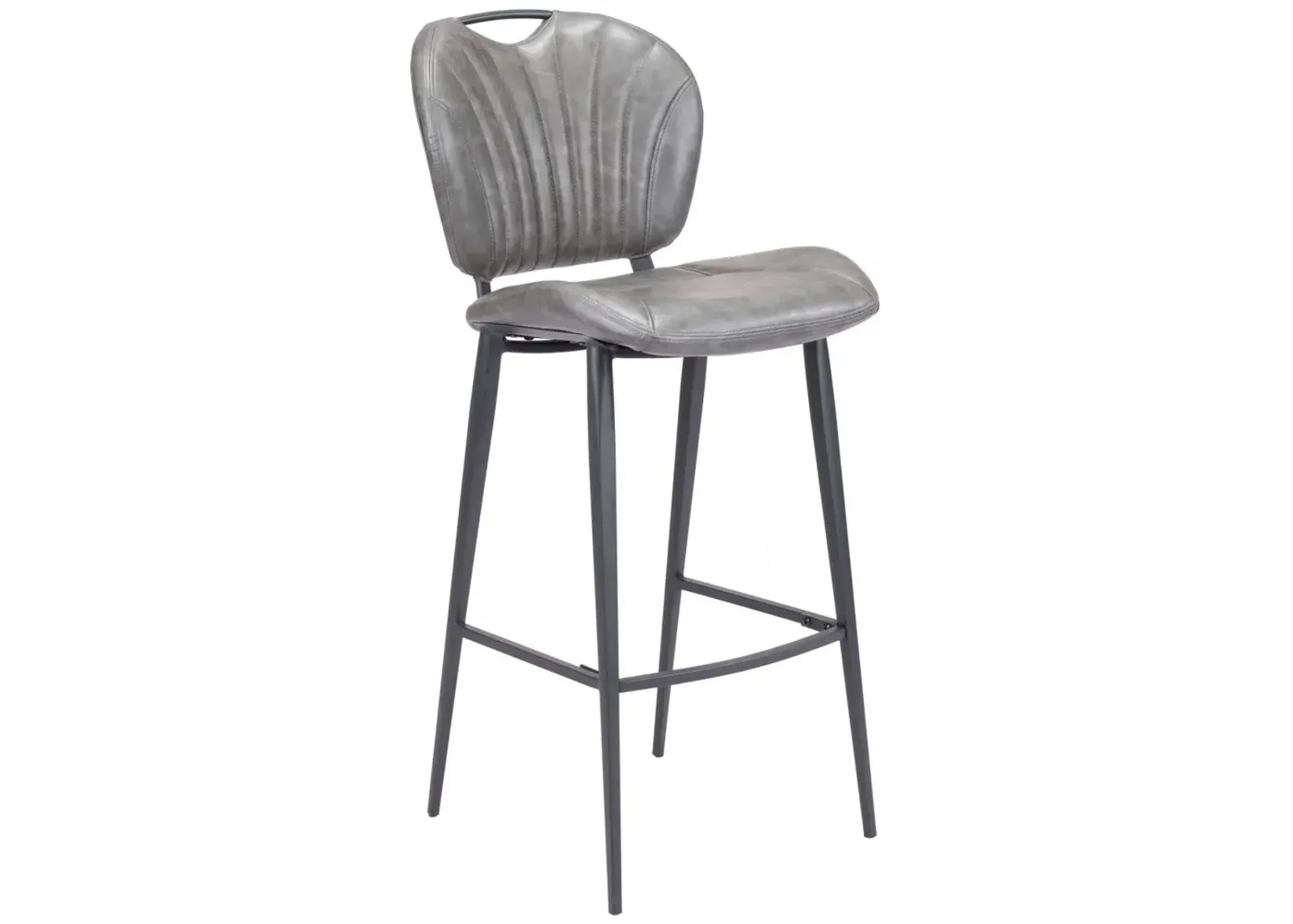 Terrence Barstool Vintage Gray