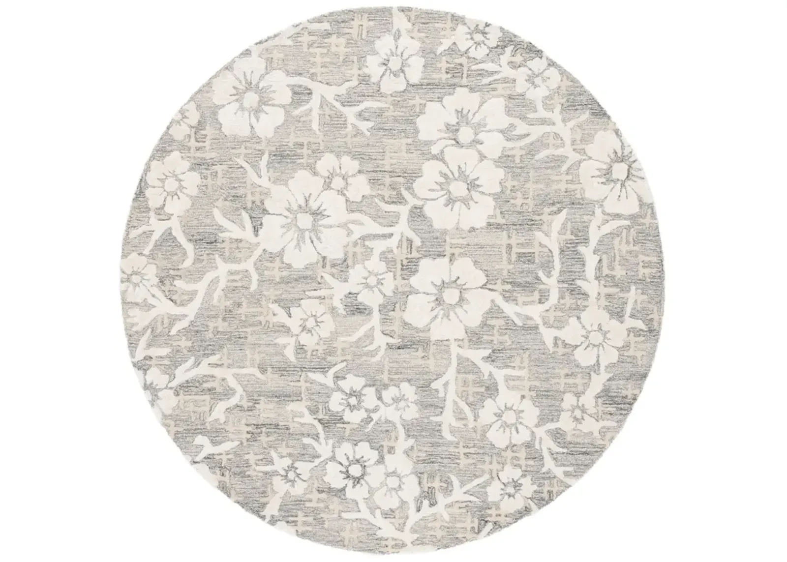 GLAMOUR 540 GREY  6' x 6' Round Round Rug