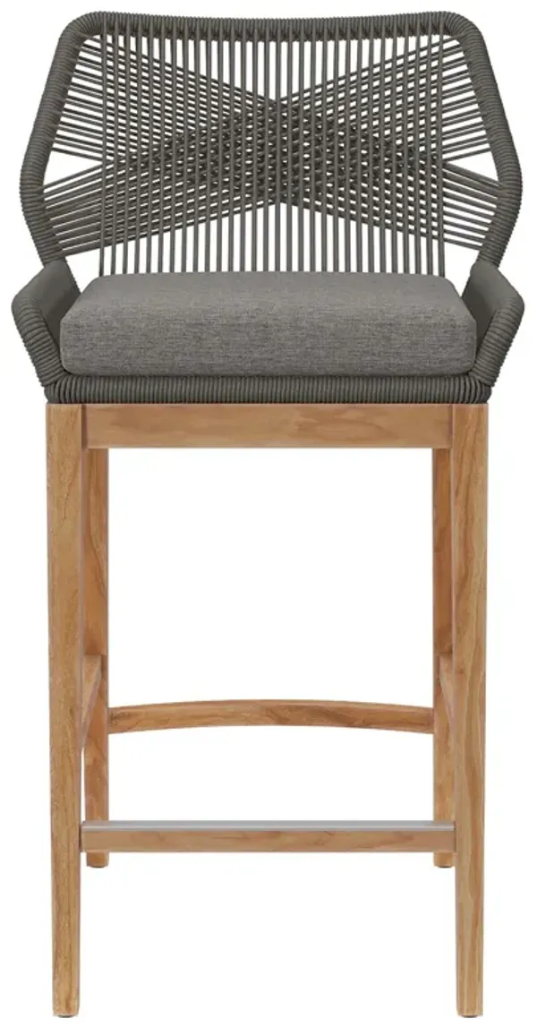 Wellspring Outdoor Teak Barstool