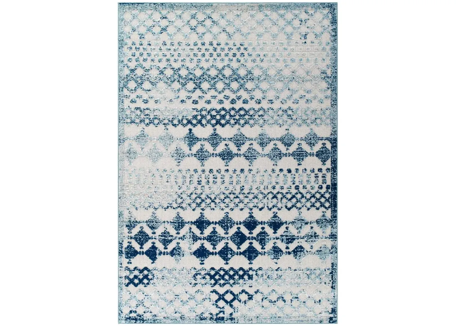 Reflect Giada Abstract Diamond Moroccan Trellis 5x8 Indoor/Outdoor Area Rug