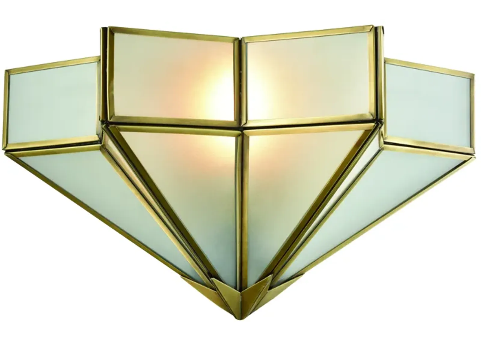 Decostar 8" High 1-Light Sconce - Brushed Brass