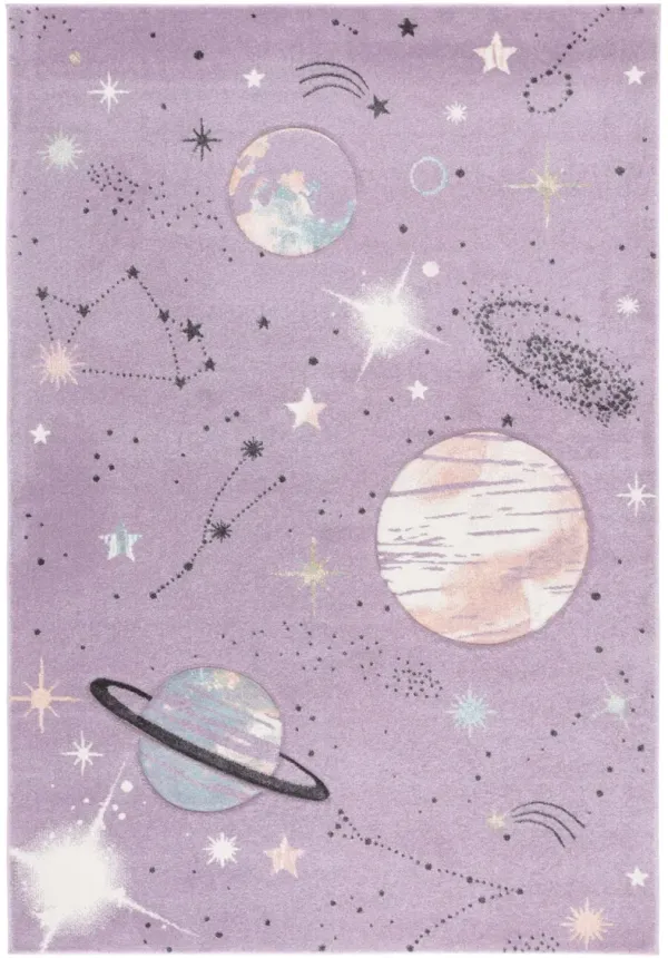 CAROUSEL KIDS 122 PURPLE  8' x 10' Large Rectangle Rug