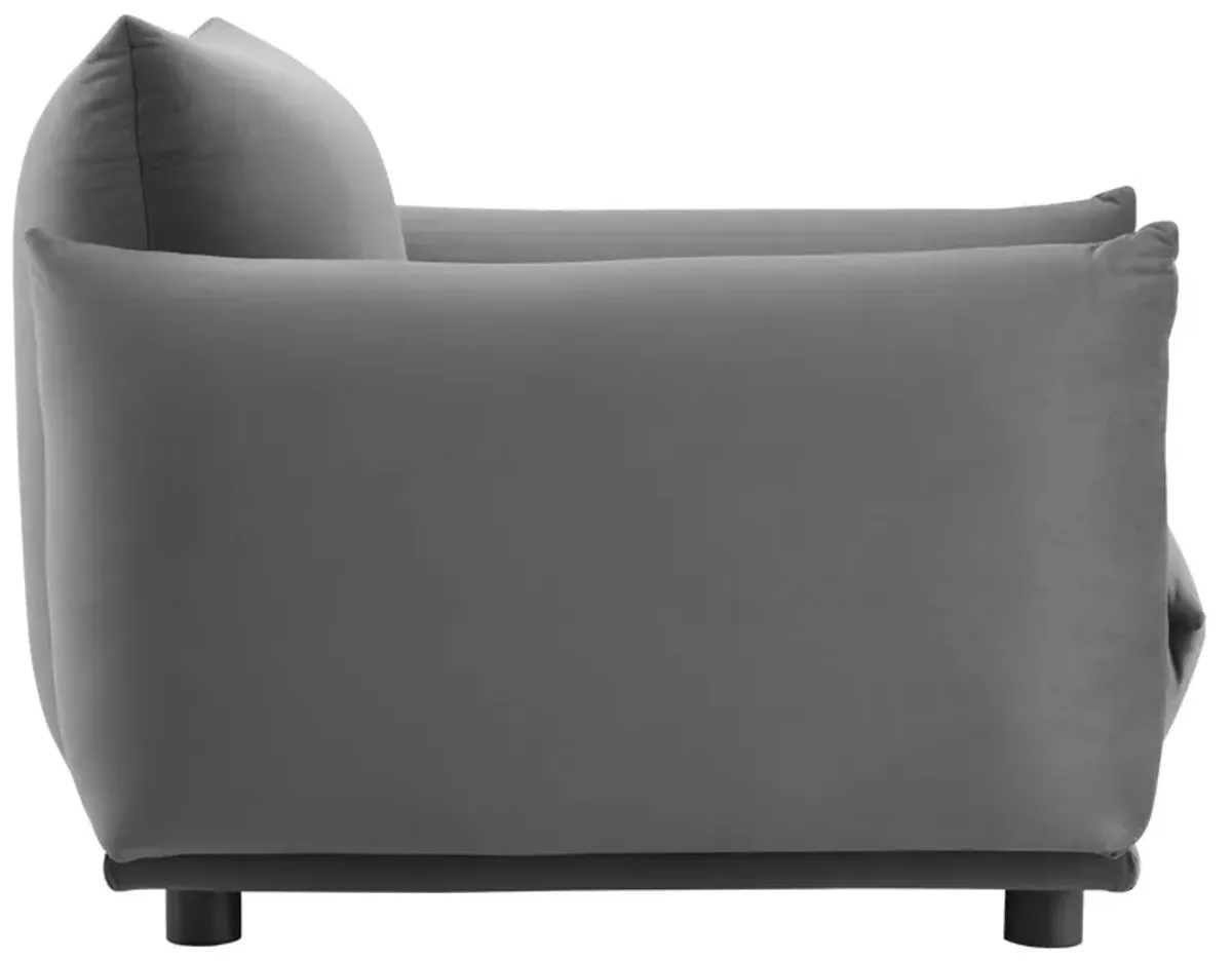 Copious Performance Velvet Armchair