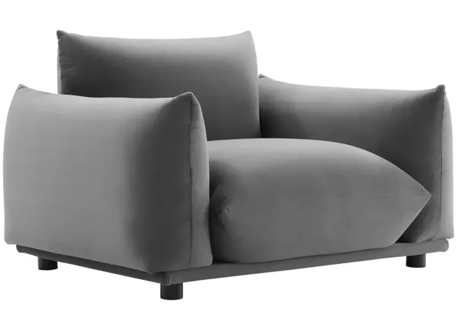 Copious Performance Velvet Armchair