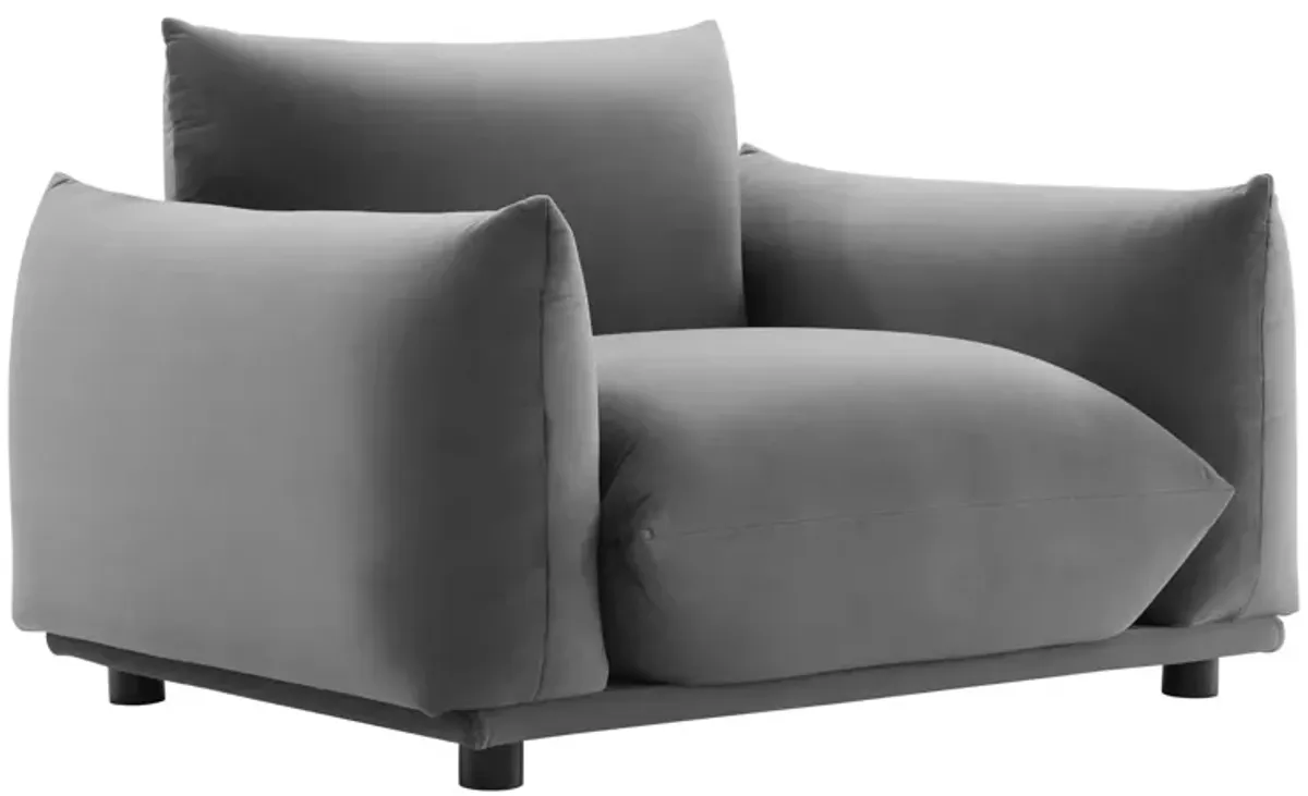 Copious Performance Velvet Armchair