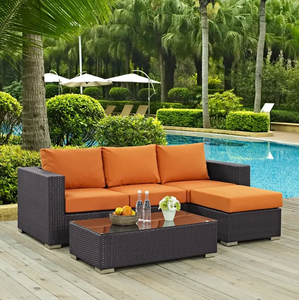 Convene 3 Piece Outdoor Patio Sofa Set