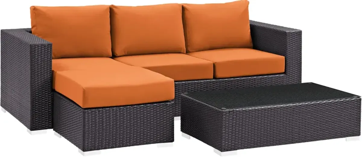 Convene 3 Piece Outdoor Patio Sofa Set