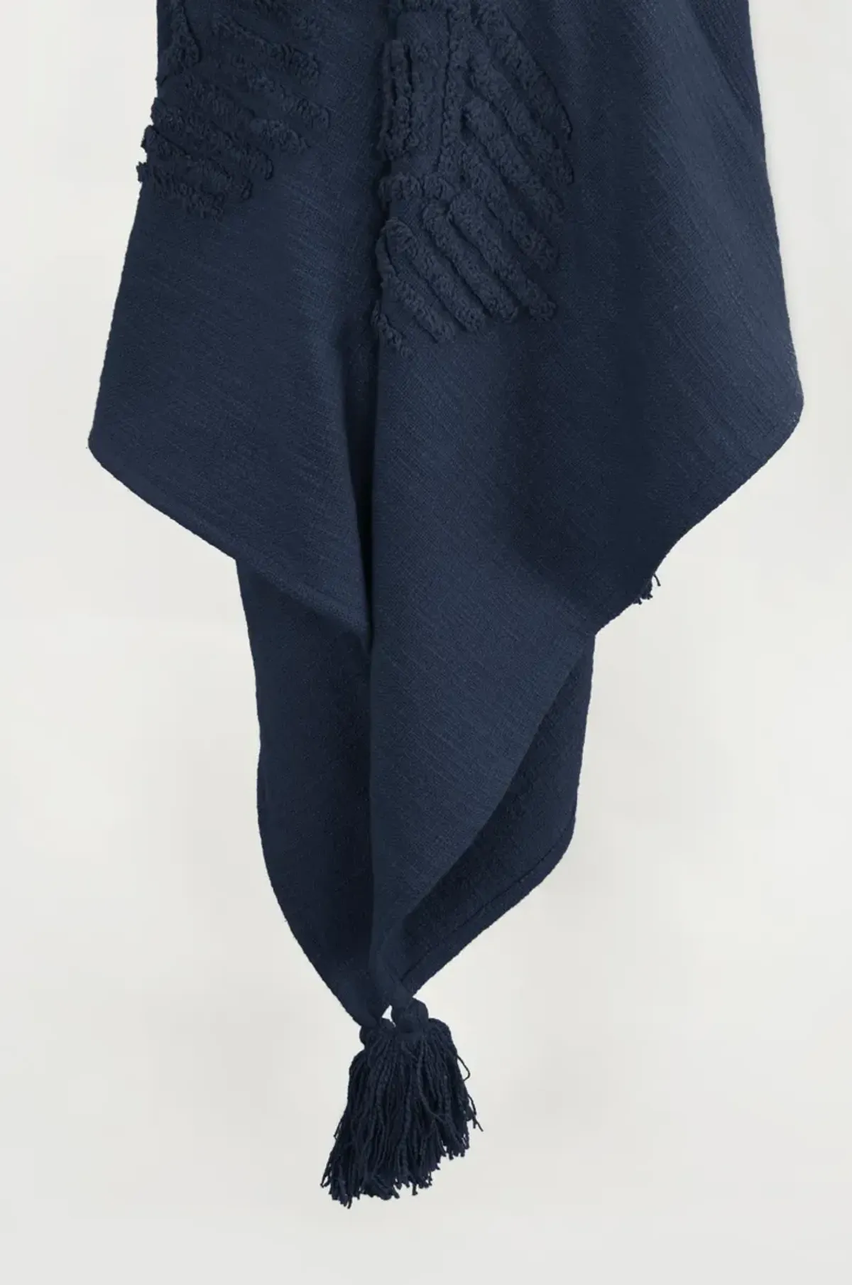 Ikat Dark Blue Throw