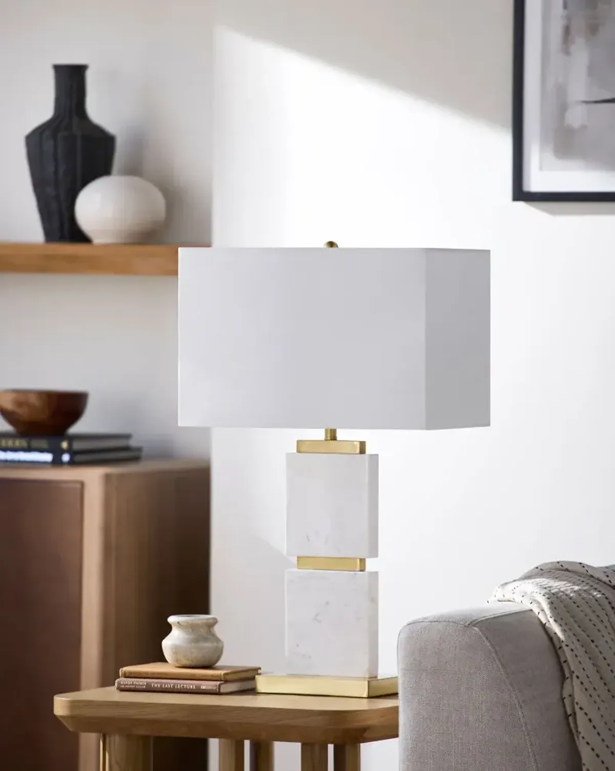 Ponta PNT-005 27"H x 17"W x 9"D Accent Table Lamp