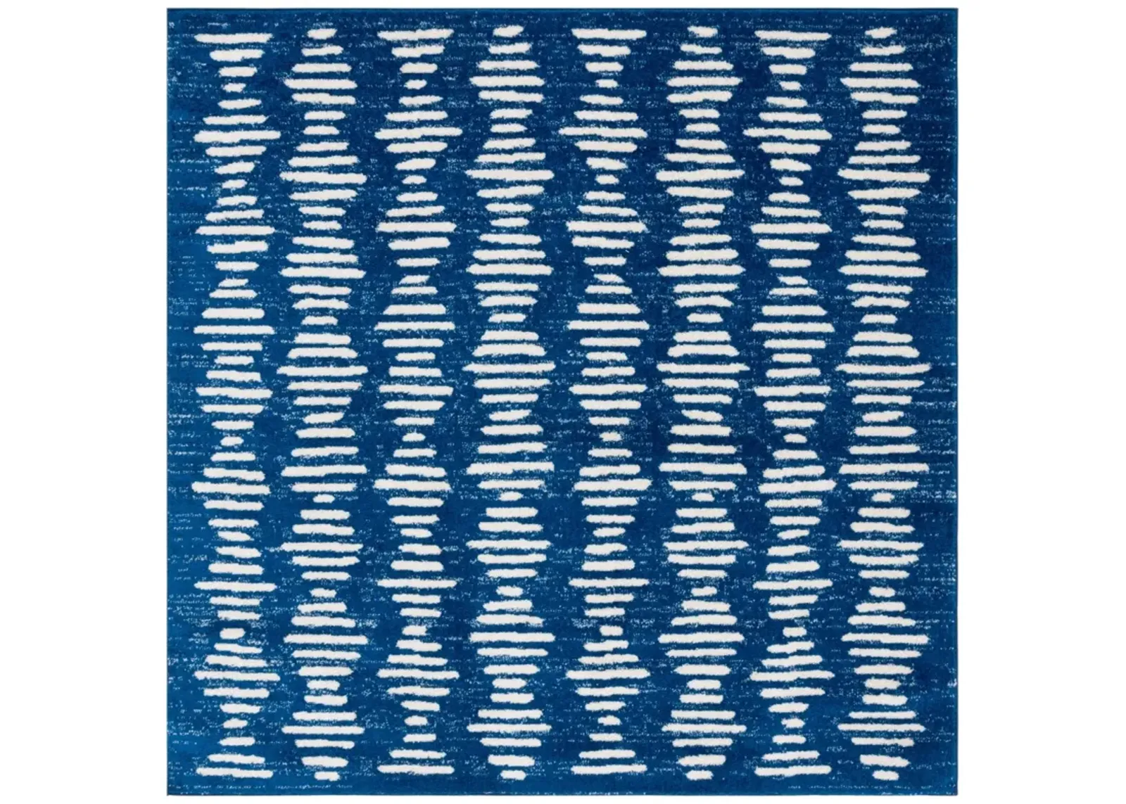 TULUM 644 NAVY  6'-7' x 6'-7' Square Square Rug