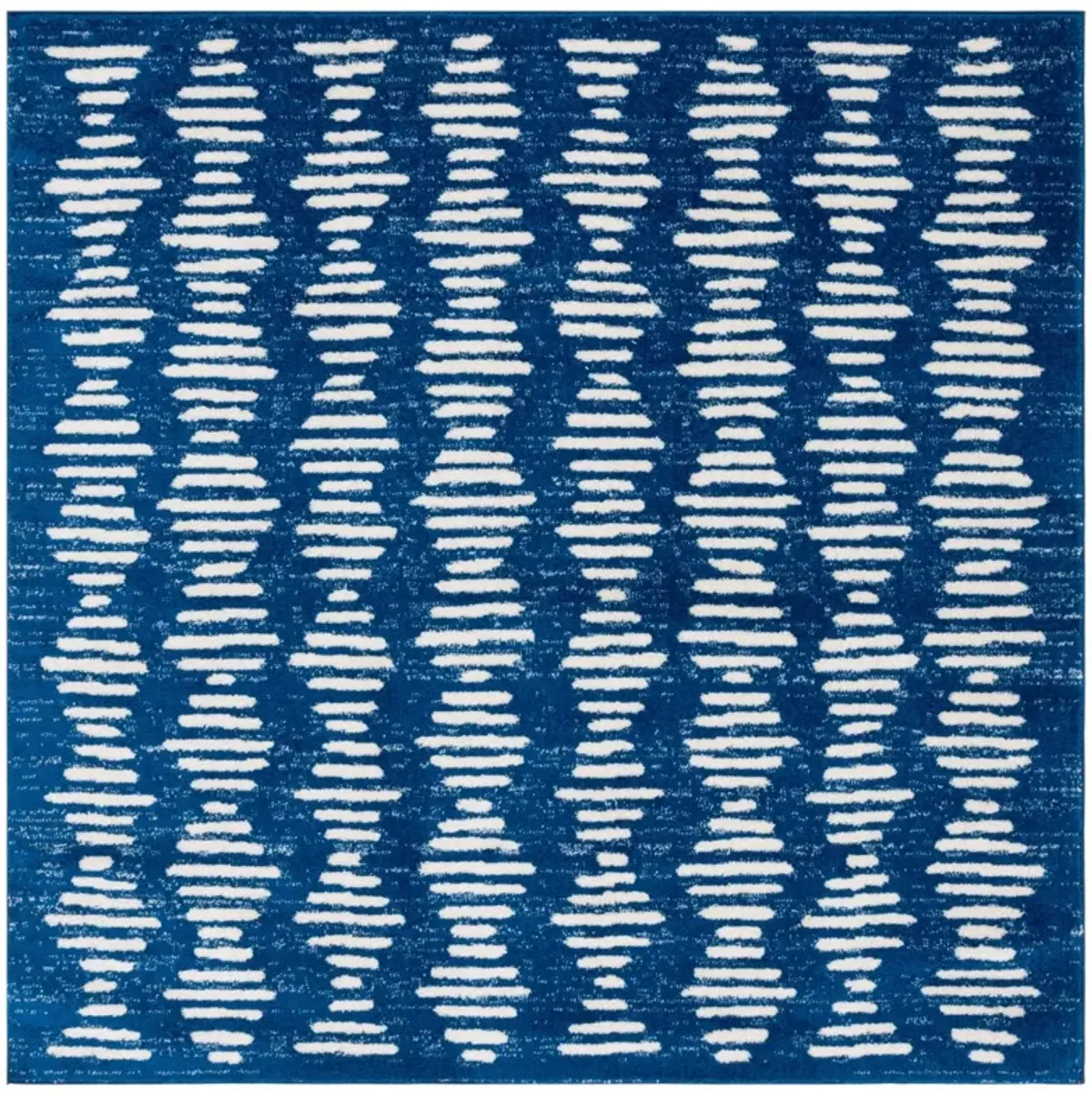 TULUM 644 NAVY  6'-7' x 6'-7' Square Square Rug