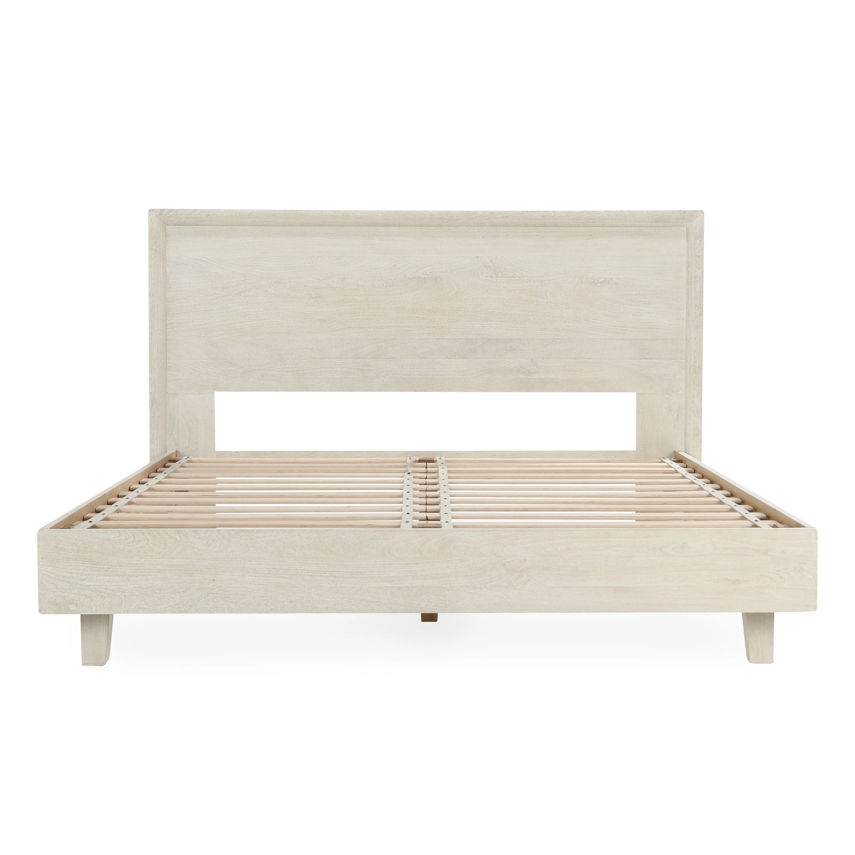 Reece Mango Wood Eastern King Bed in White