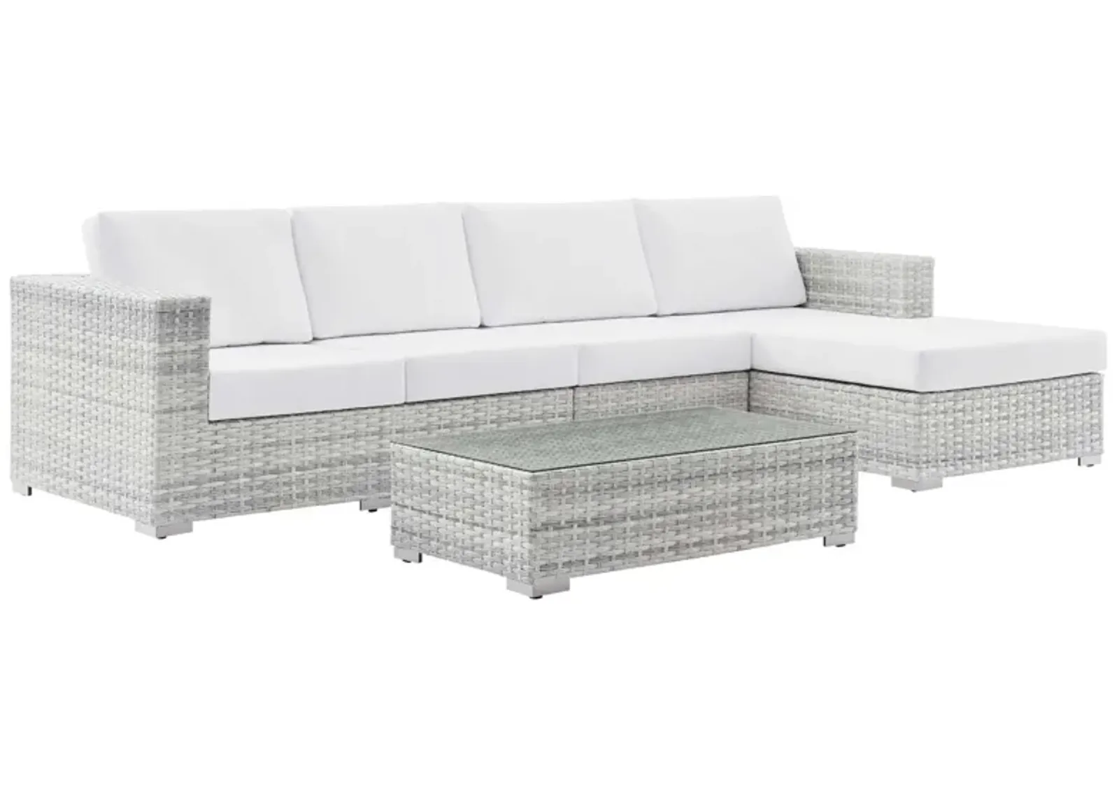 Convene 4-Piece Outdoor Patio Sectional Set