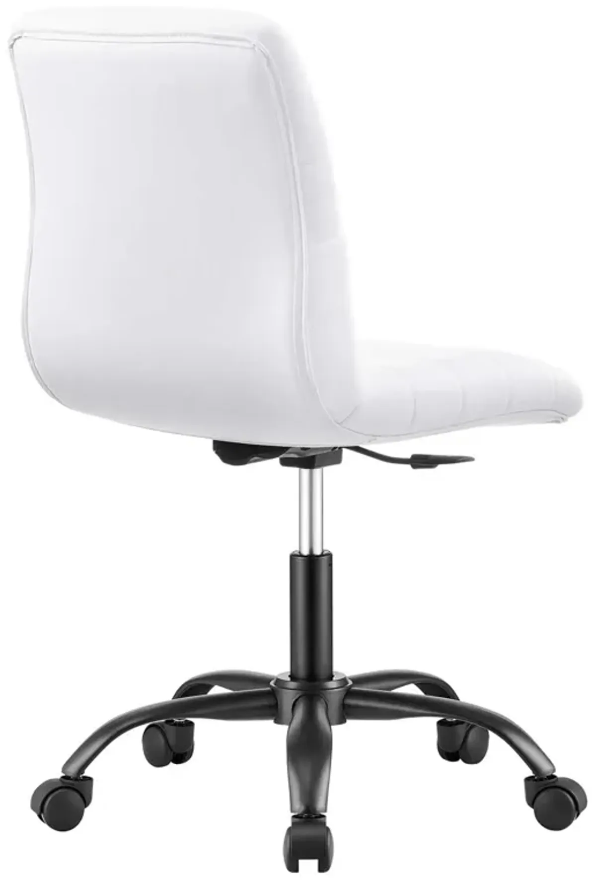 Ripple Armless Vegan Leather Office Chair