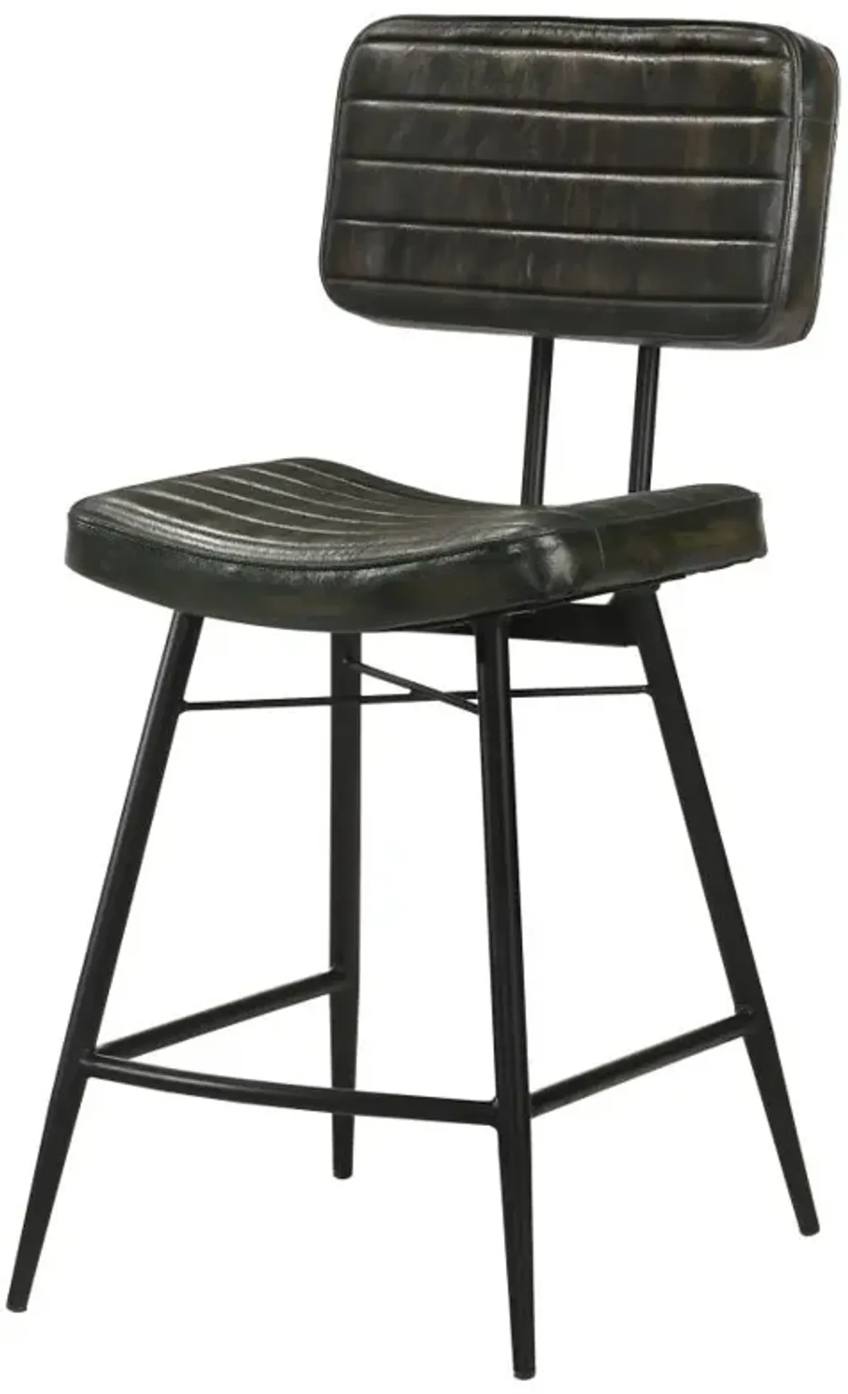 Aaliyah Upholstered Counter Height Stools with Footrest (Set of 2)