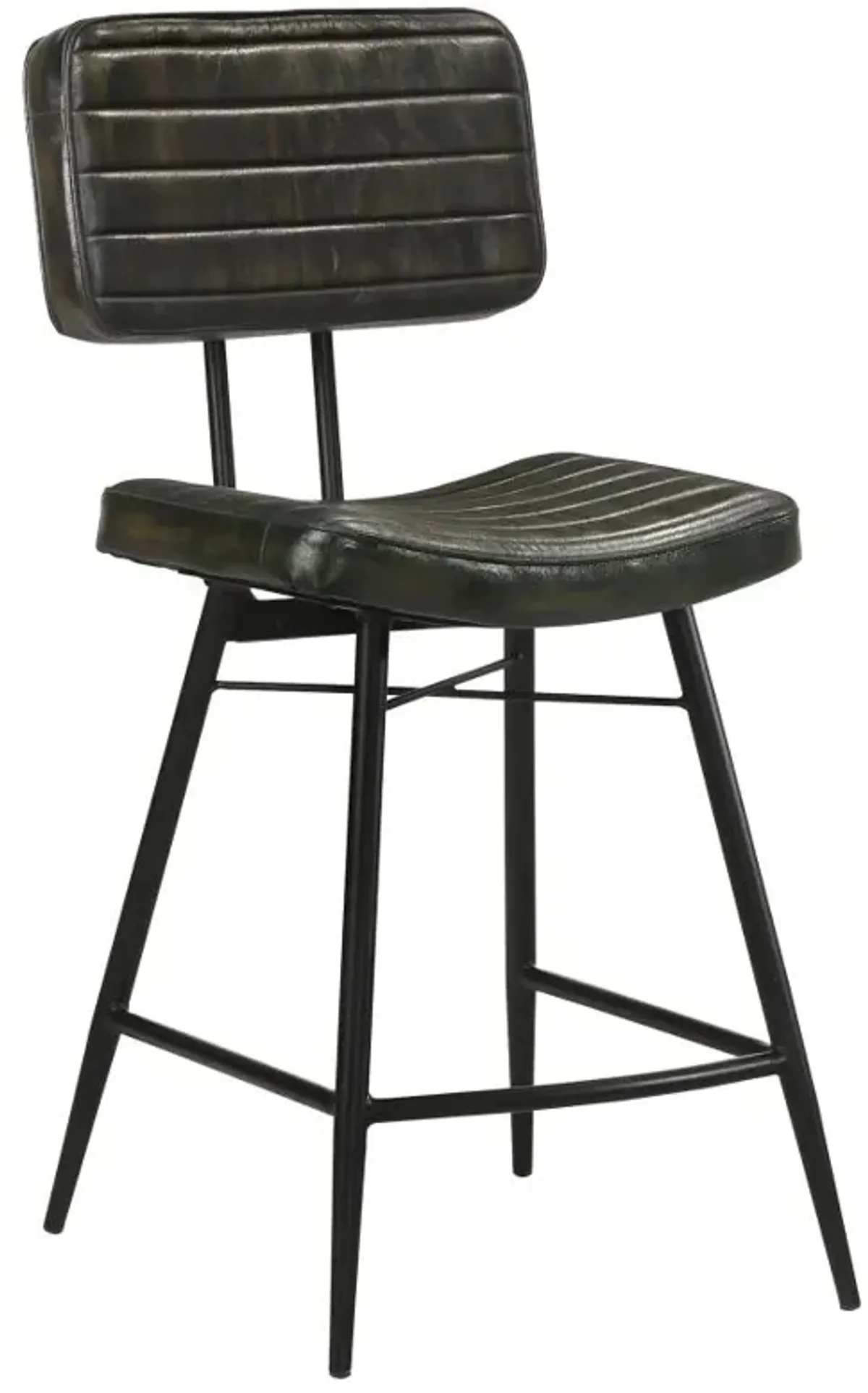 Partridge Upholstered Counter Height Stools with Footrest (Set of 2)