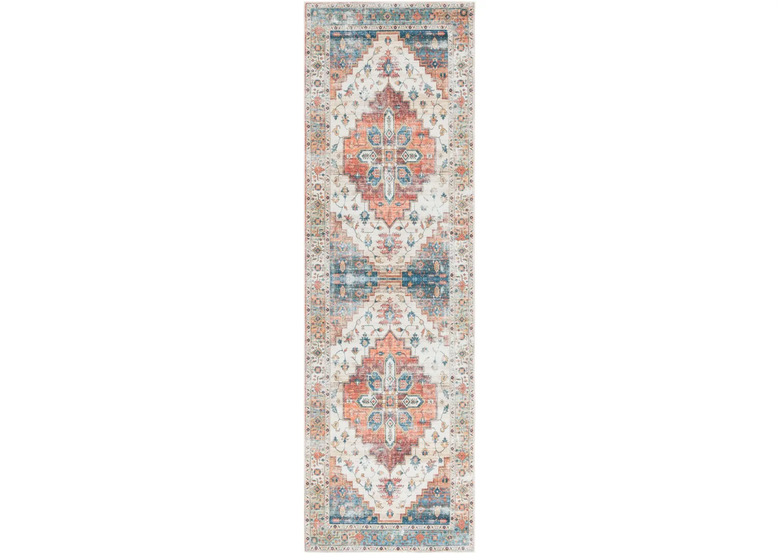 ARIZONA 209 RUST  2'-6' x 8' Runner Rug