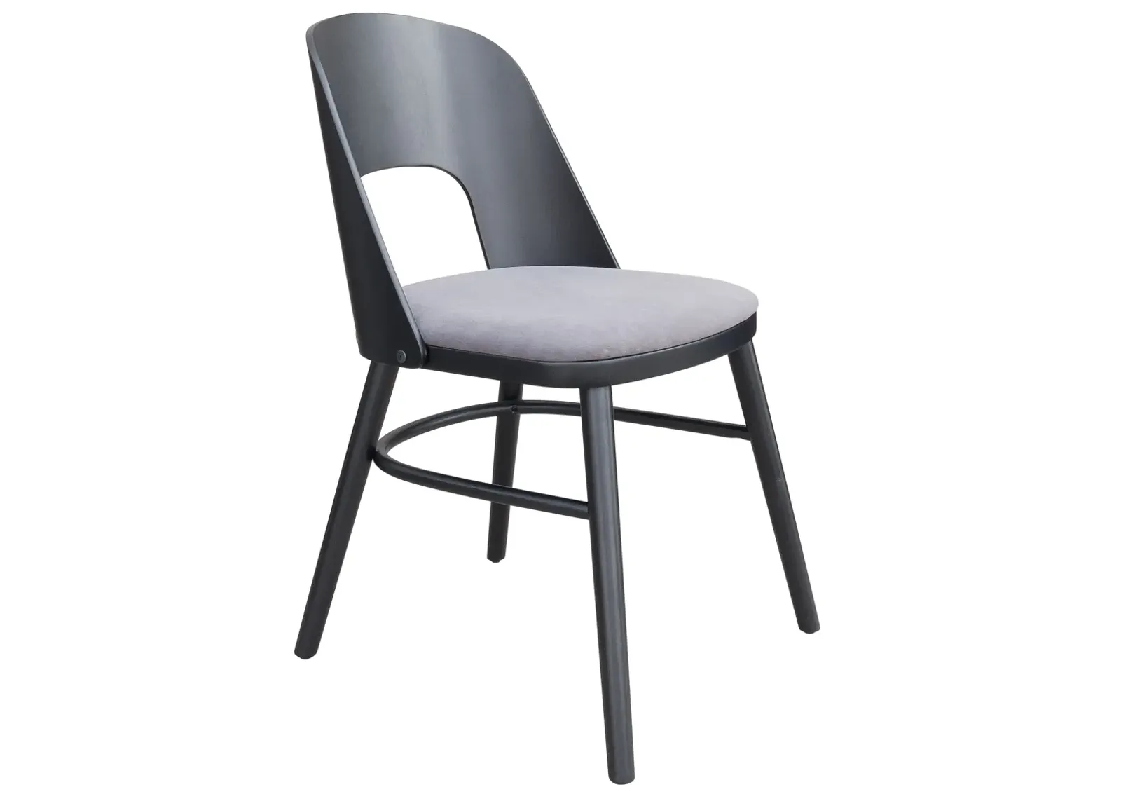 Iago Dining Chair (Set of 2) Gray & Black