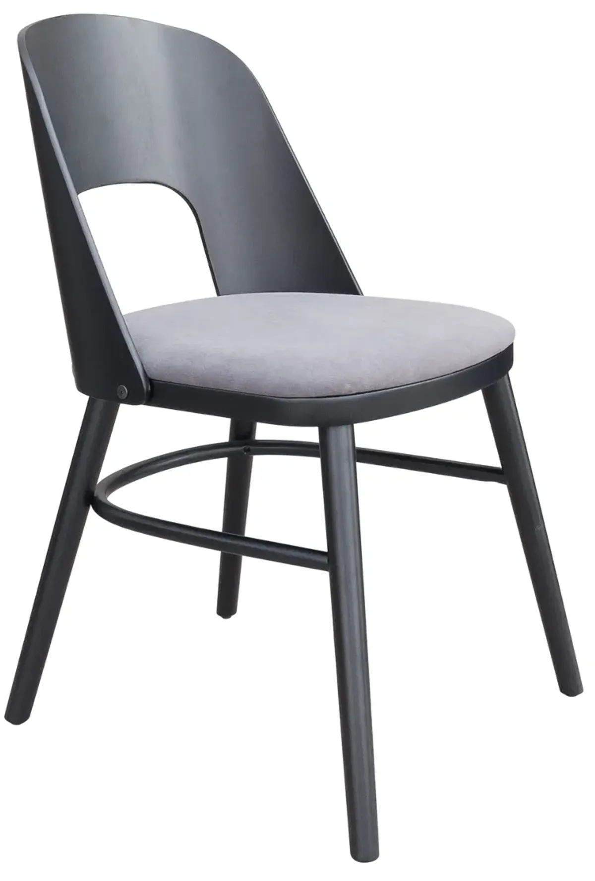 Iago Dining Chair (Set of 2) Gray & Black