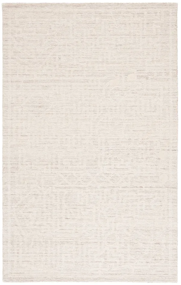 ABSTRACT Hand Tufted 5' x 8' area rug