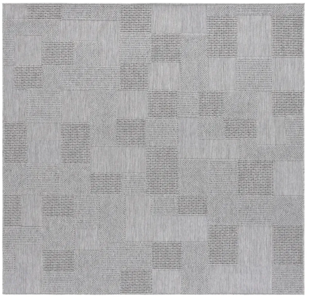 MILOS 108 GREY 6'-7' x 6'-7' Square Square Rug