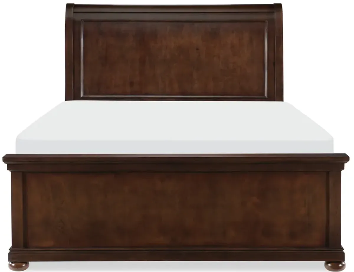 Canterbury Complete Sleigh Bed Queen 50