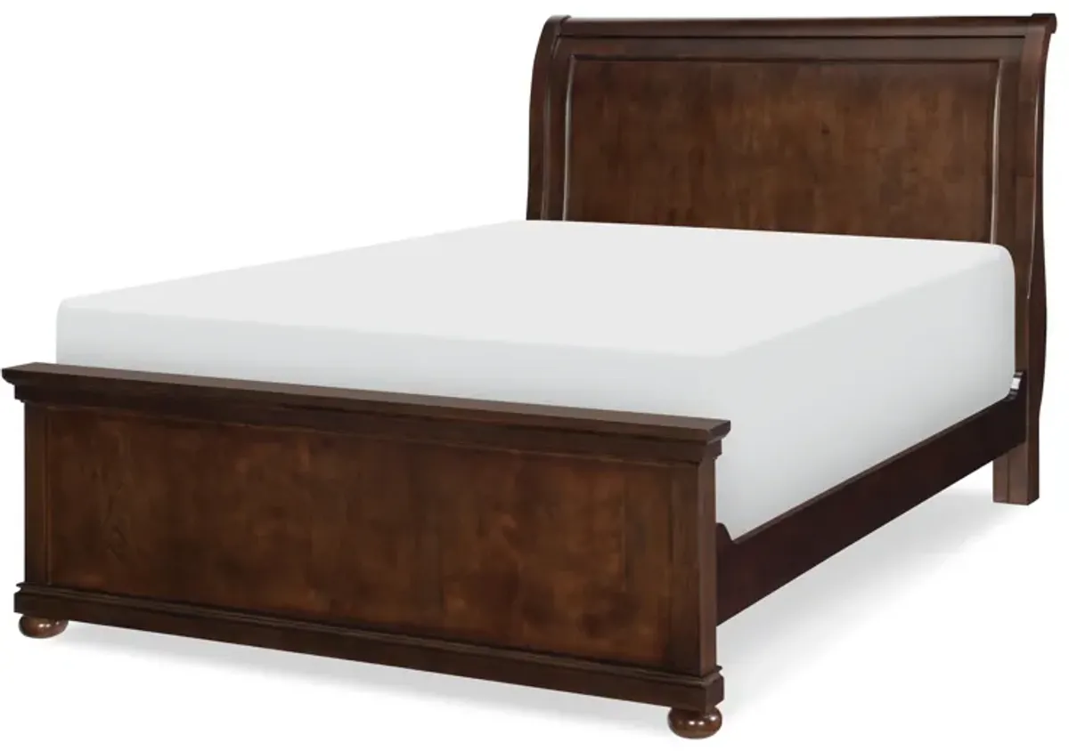 Canterbury Complete Sleigh Bed Queen 50