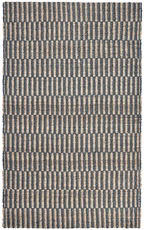 Monterey 9'x12' Jute Handwoven Sustainable Blue Accent Area Rug