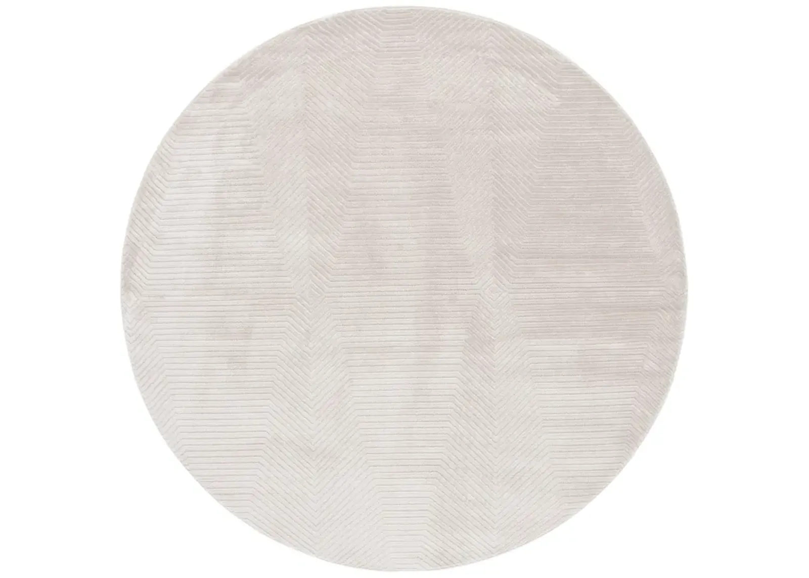 CARTER 212 IVORY  6'-7' x 6'-7' Round Round Rug