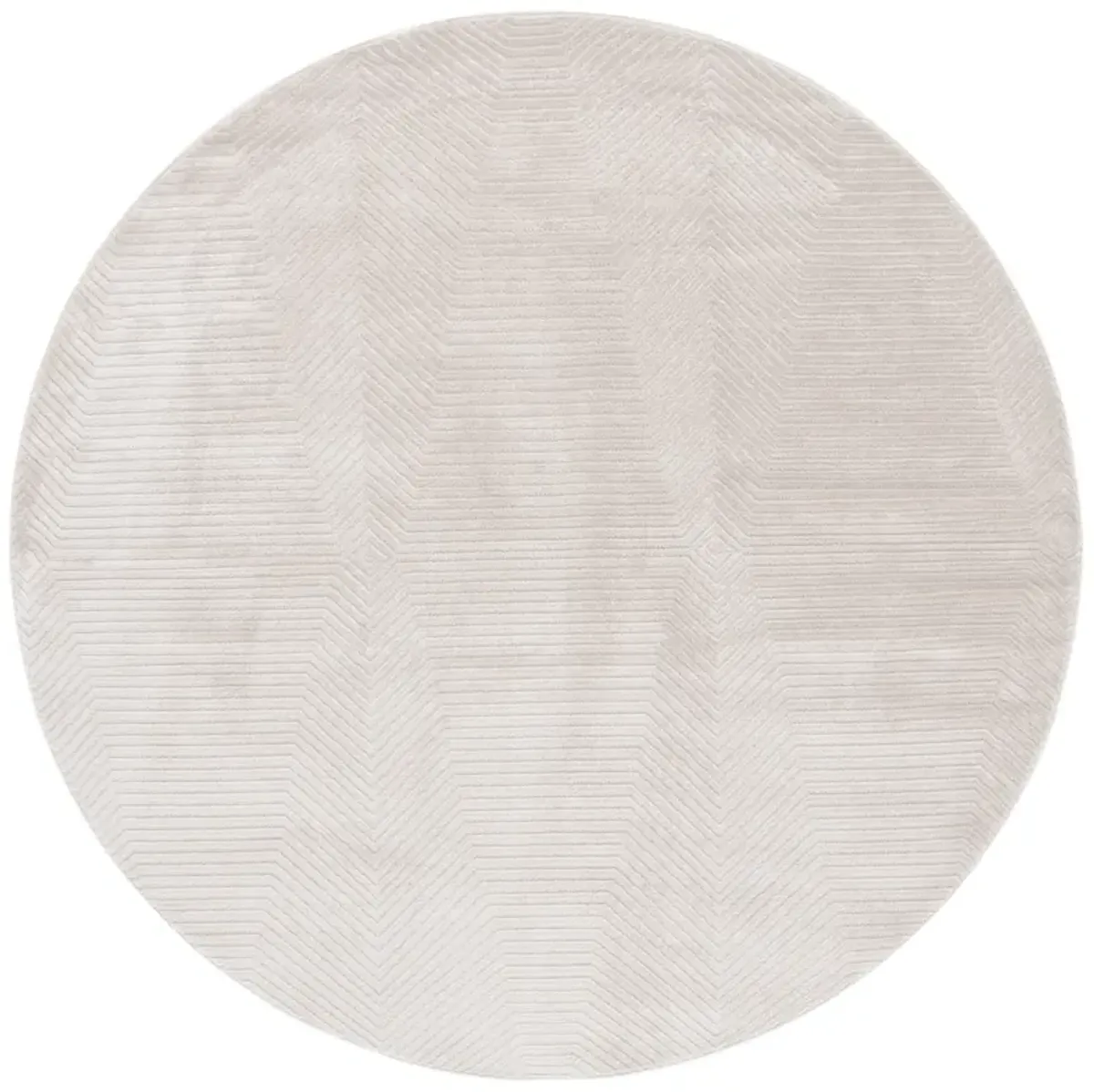 CARTER 212 IVORY  6'-7' x 6'-7' Round Round Rug