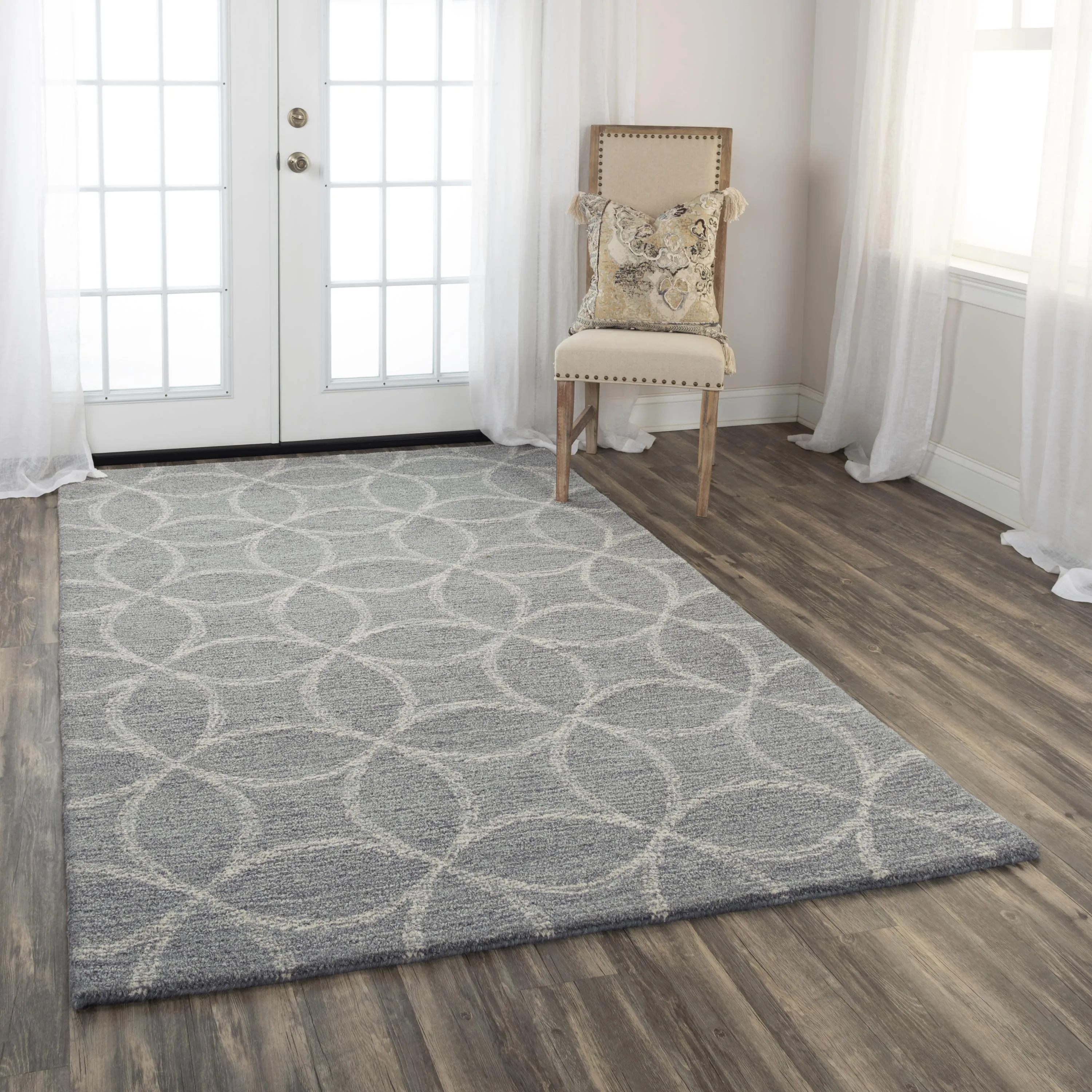 Harmony Gray  Wool 8'9" x 11'9" Rectangle Rug