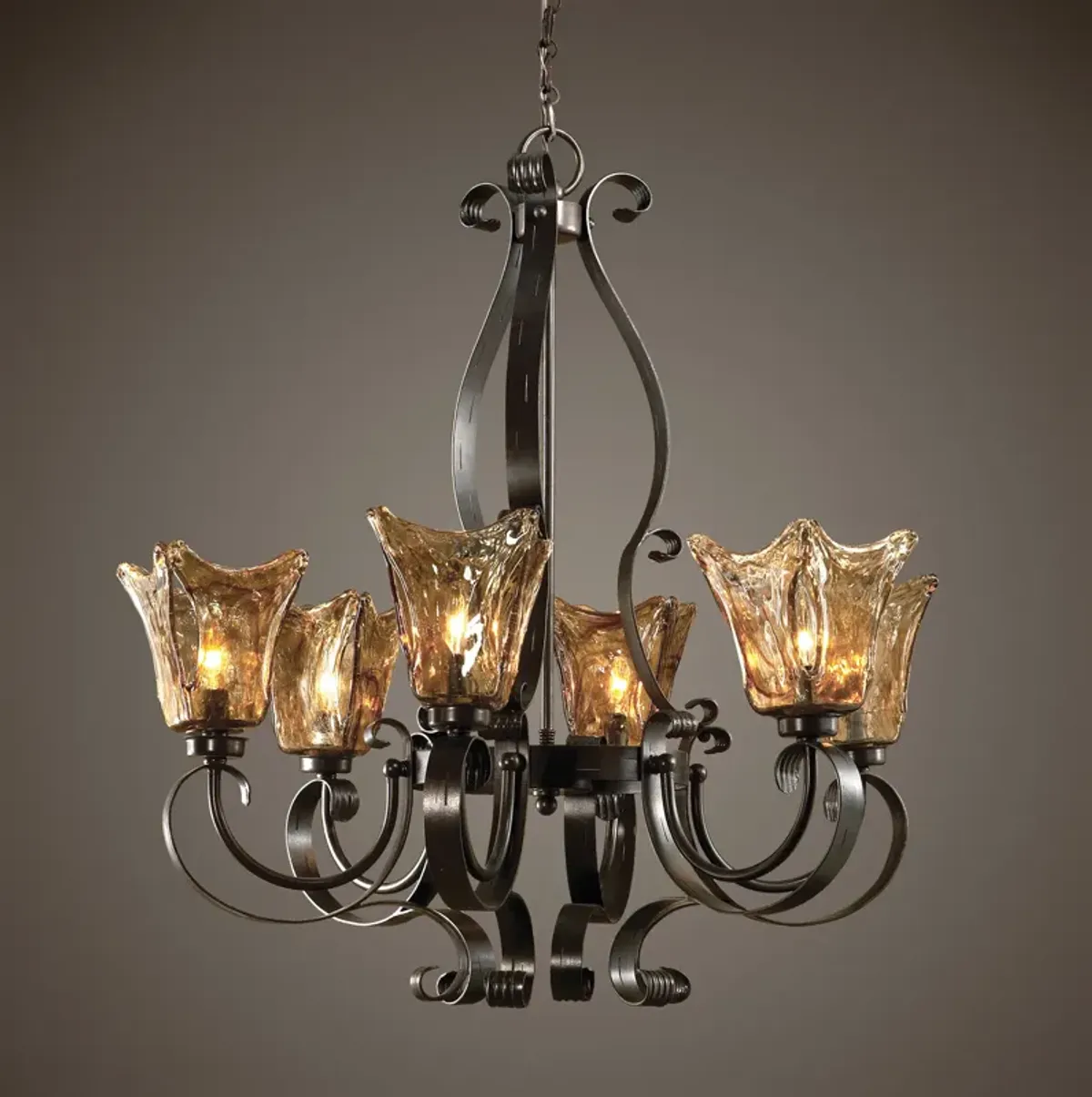 Vetraio 6Lt Oil Rubbed Bronze Chandelier